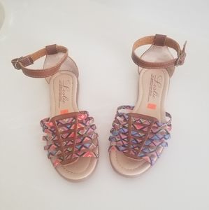 Girls ankle strap sandals, size 1